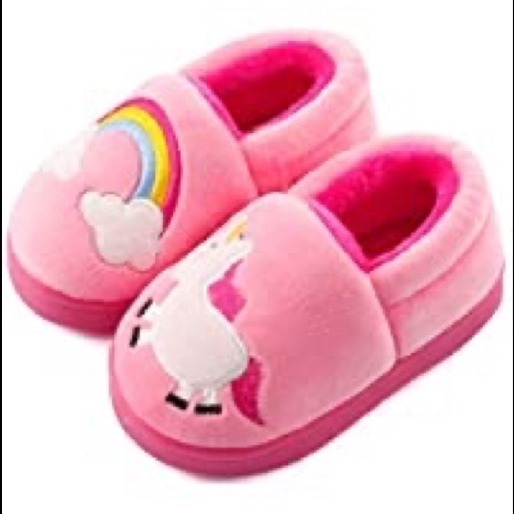 NWOT Girls Pink‎ Slippers Euro Size 21/ US Size 5.5